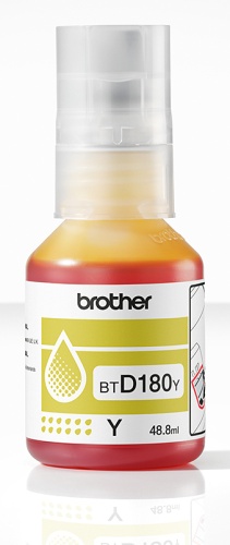 Brother BTD180Y Ink Refill Bottle, Yellow Brother BTD180Y Ink Refill Bottle, Yellow