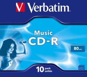 Verbatim 43365 CD-R 80min 16x Audio Music Discs (10 pcs/Pack) Verbatim 43365 CD-R 80min 16x Audio Music Discs (10 pcs/Pack)