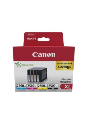 Canon PGI-2500XL (9254B010) Ink Cartridge Multipack, C/M/Y/BK Canon PGI-2500XL (9254B010) Ink Cartridge Multipack, C/M/Y/BK