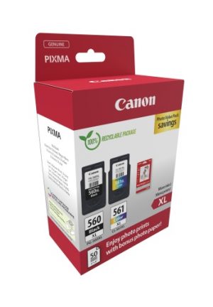 Canon CRG PG-560XL/CL-561XL (3712C008) Ink Cartridge Multipack, BK/CMY Canon CRG PG-560XL/CL-561XL (3712C008) Ink Cartridge Multipack, BK/CMY