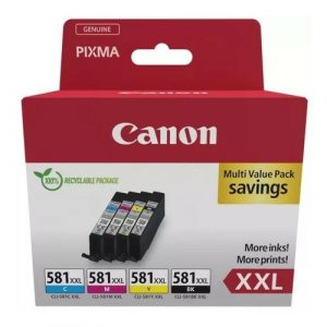 Canon CLI-581XXL (1998C007) Ink Cartridge Multipack, C/M/Y/BK