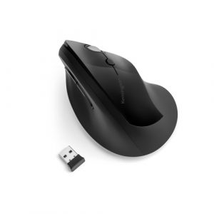 Kensington Pro Fit Ergo Vertical Wireless Mouse RF Wireless 1600 DPI, Black Kensington Pro Fit Ergo Vertical Wireless Mouse RF Wireless 1600 DPI, Black