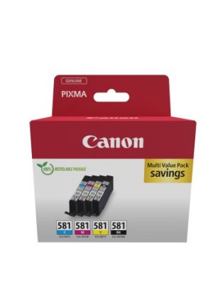 Canon CLI-581 (2103C007) Ink Cartridge Multipack, C/M/Y/BK