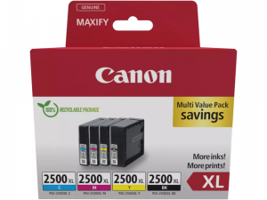Canon PGI-2500XL (9254B010) Ink Cartridge Multipack, C/M/Y/BK