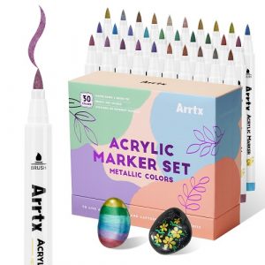 Acrylic Marker Pens ARRTX 30F, 30 Metallic Colours | LC304691