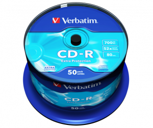 Verbatim 43351 CD-R 700MB 52X Extra Protection Surface Discs (50 pcs/Pack)