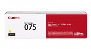 Canon CRG 075 Y (6362C002) Toner Cartridge, Yellow