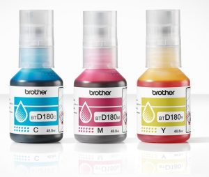Brother BTD180CLVAL Ink Refill Bottles Multipack, CMY Brother BTD180CLVAL Ink Refill Bottles Multipack, CMY