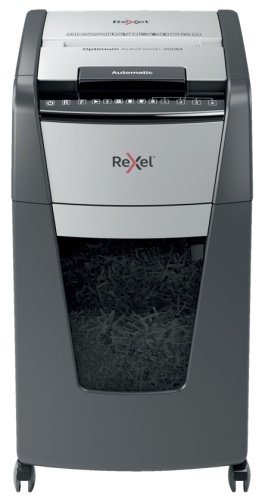 Rexel Optimum AutoFeed+ 300M Paper Shredder Micro-cut shredding 2x15 mm P-5 60L 55 dB