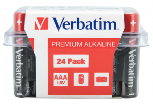 Verbatim 49504 Alkaline Batteries AAA LR03 (24 pcs/Pack) Verbatim 49504 Alkaline Batteries AAA LR03 (24 pcs/Pack)