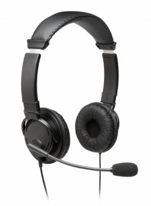 Kensington Classic Wired Headset, USB-A, Black