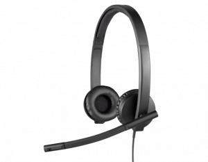 Logitech H570e Stereo UC Wired Headset USB-A, Black