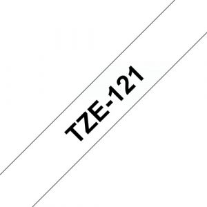 Brother TZE-121 (TZE121) Laminated Labelling Tape, Black on Clear 9mm, 8m Brother TZE-121 (TZE121) Laminated Labelling Tape, Black on Clear 9mm, 8m