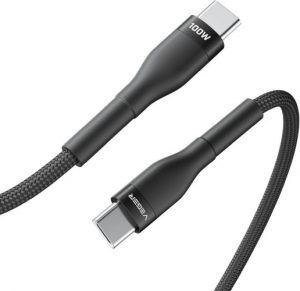 Veger Cable USB-C to USB-C PD 20V 5A 100W CC05 1.5m, Black Veger Cable USB-C to USB-C PD 20V 5A 100W CC05 1.5m, Black