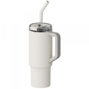Xiaomi XMXGB01PL Straw Mug 1L Thermo Mug Bottle, 316L stainless steel, White