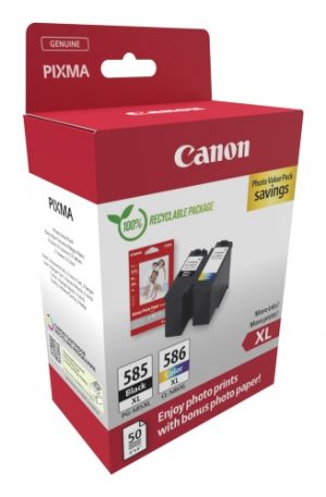Canon PG-585XL/CL-586XL (6204C005) Photo value pack Ink Cartridge Multipack, BK/CMY Canon PG-585XL/CL-586XL (6204C005) Photo value pack Ink Cartridge Multipack, BK/CMY