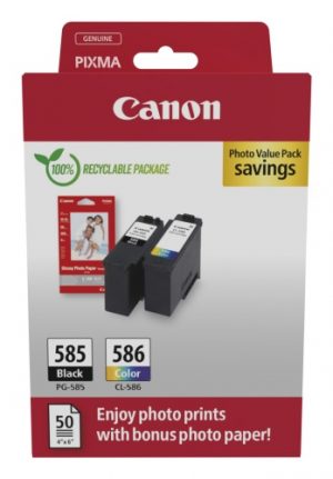 Canon PG-585/CL-586 (6205C004) Photo value pack Ink Cartridge Multipack, BK/CMY