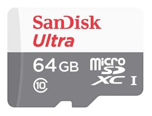 SanDisk Ultra Micro SDHC Memory Card 64GB Class 10 UHS-I