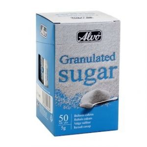 Sugar ALVO, white, 50 pcs x 5 g
