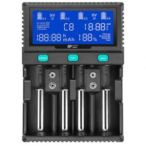 Smart 4-Channel Charger for NiMH, NiCd, Li-ion, LiFePO4 Batteries | AA620173