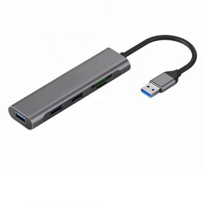 Adapter USB 3.0 - 3 x USB 3.0, SD, TF | CA913473