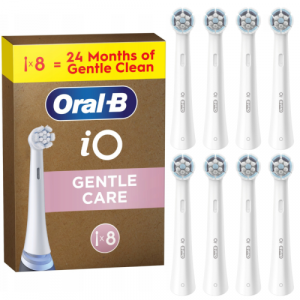 Oral-B iO Gentle Care x8 Toothbrush heads, White