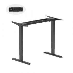 Height-Adjustable Table Frame, without Tabletop, Black | HS084981