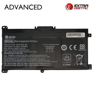 Notebook Battery HP BK03XL, 3400mAh, Extra Digital Advanced | NB462605