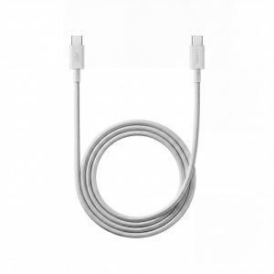 Xiaomi 3A Braided USB-C to USB-C Cable 1m, White Xiaomi 3A Braided USB-C to USB-C Cable 1m, White