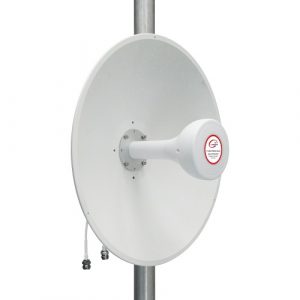 5G / LTE / CBRS 2x2 MIMO Dish Antenna, 1.7-4.2GHz, 17dBi+19dBi | TV993499