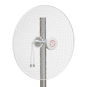 5G / LTE / CBRS 2x2 MIMO Dish Antenna, 1.7-4.2GHz, 20dBi+22dBi | TV993505