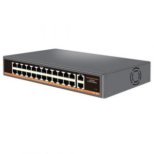 PoE switch 24x100Mbps PoE+ 2x Gigabit UPLINK, 400W | TV993710