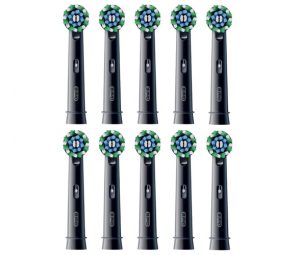 Oral-B Pro Cross Action x10 Toothbrush heads, Black