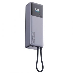 Xiaomi 165W Power Bank 10000mAh, Integrated Cable, Gray