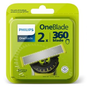 Philips OneBlade 360 QP420/50 Replacement Shaver Blades, Silver/Yellow