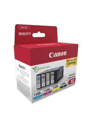 Canon PGI-1500XL (9182B010) Ink Cartridge Multipack, C/M/Y/BK Canon PGI-1500XL (9182B010) Ink Cartridge Multipack, C/M/Y/BK