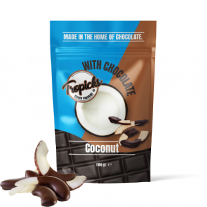Tropicks Dried Coconuts with Dark Chocolate 100 g