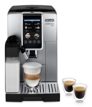 DeLonghi Dinamica Plus (ECAM380.85.SB) Coffee Machine, Silver Black