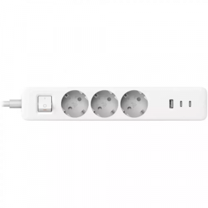 Xiaomi XMCXB01EU 20W Power Strip (2C1A) 1.4m, EU, White Xiaomi XMCXB01EU 20W Power Strip (2C1A) 1.4m, EU, White