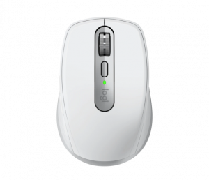 Logitech MX Anywhere 3S Mouse - RF Wireless + Bluetooth, Laser, 8000 DPI, Pale Grey (White)