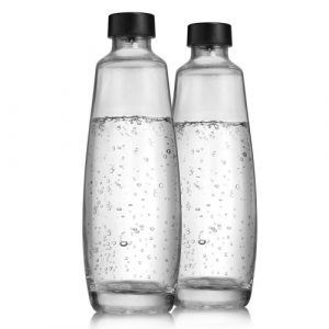 SodaStream DUO (1047205490) 2 Glass bottles, 1 L, Transparent/Black