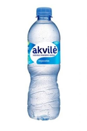 AKVILĖ Natural Mineral Water, still, 0.5L, PET, 12 pcs