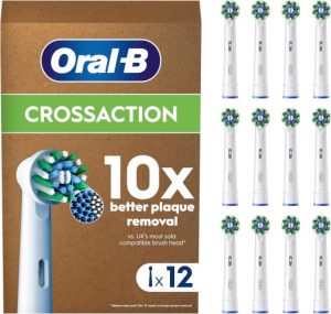 Oral-B Pro Cross Action x12 Toothbrush heads, White
