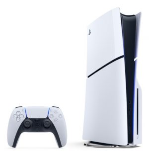 Sony PlayStation 5 Slim Game Console, Disc Drive Edition, 1TB SSD, White