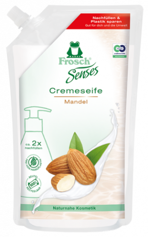 Frosch Liquid Hand-Soap Almond Milk, Refill 500 ml