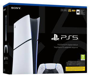 Sony PlayStation 5 Slim Digital Game Console, 825GB SSD, White