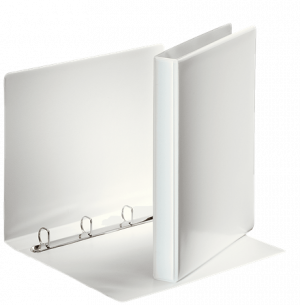 Binder Esselte Panorama, A4 / 38 mm, 4-ring ø20mm, white