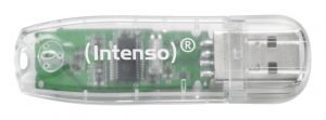 MEMORY DRIVE FLASH USB2 32GB/TRANSPARENT 3502480 INTENSO