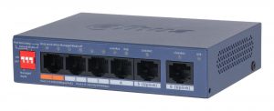 Switch|DAHUA|DH-CS4006-4ET2GT-60|Switch layer L2|2xRJ-45 ports|RJ-45 Ports Type Fast Ethernet (10/100)|4xGigabit Ethernet (copper) ports quantity|Power over Ethernet (PoE) Yes|4xPower over Ethernet (PoE) ports quantity|Total Power over Ethernet (PoE) budget 60 W|CS4006-4ET2GT-60