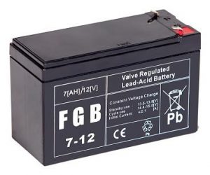 BATTERY 12V 7AH VRLA/FGB7-12 EMU